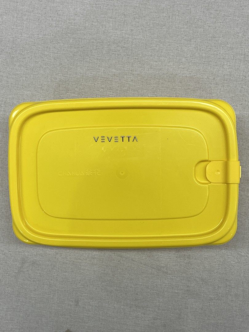 VEVETTA Minimalist Bright Yellow Food Storage Container - Versatile Kitchen Airtight Bin - Image 4