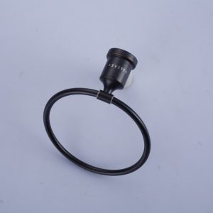 VEVETTA Modern Oil Rubbed Bronze Towel Ring - Wall Mounted Bathroom Hand Towel Holder