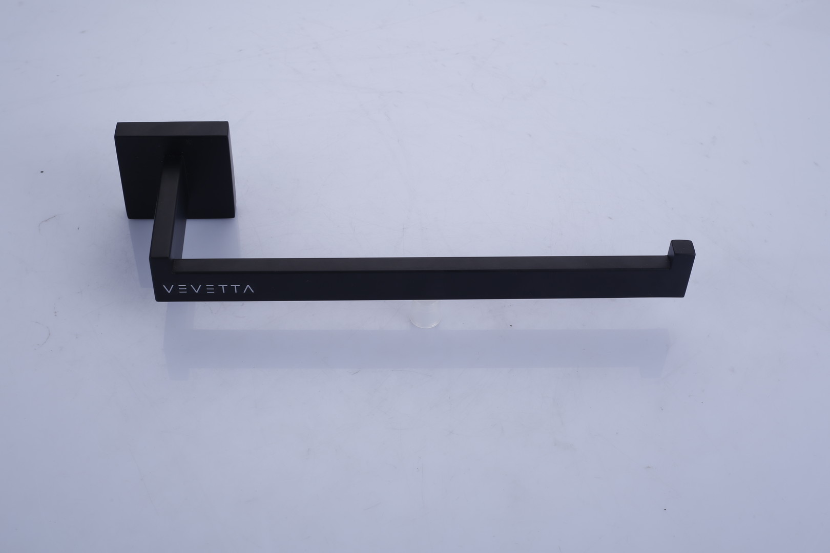 VEVETTA 4-Piece Matte Black Bathroom Hardware Set – Towel Bar, Toilet Paper Holder & Robe Hook - Image 4