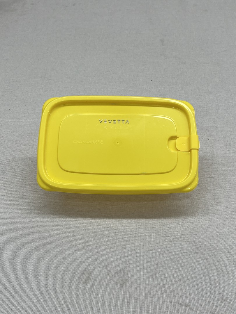 VEVETTA Minimalist Bright Yellow Food Storage Container - Versatile Kitchen Airtight Bin - Image 3