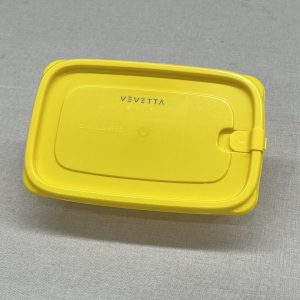 VEVETTA Minimalist Bright Yellow Food Storage Container - Versatile Kitchen Airtight Bin