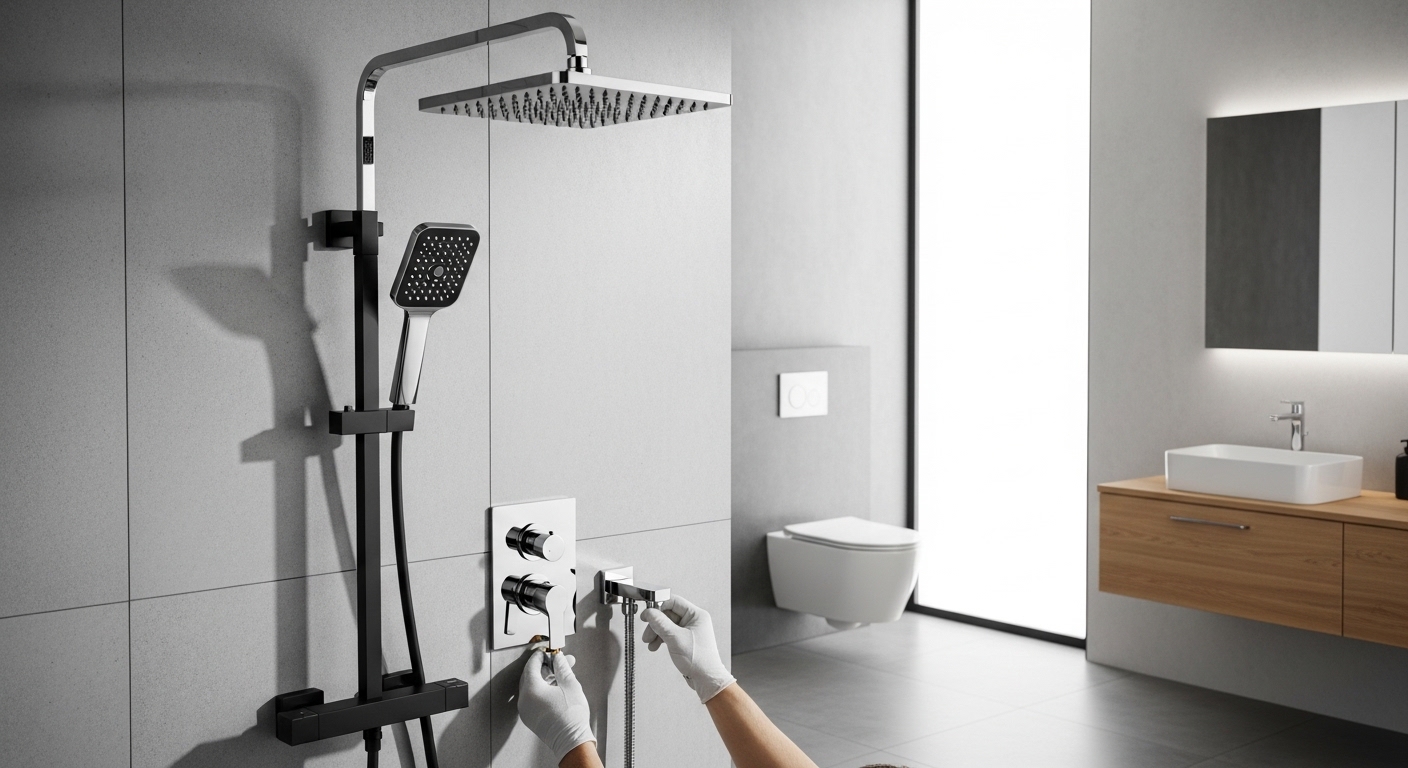 shower system installation